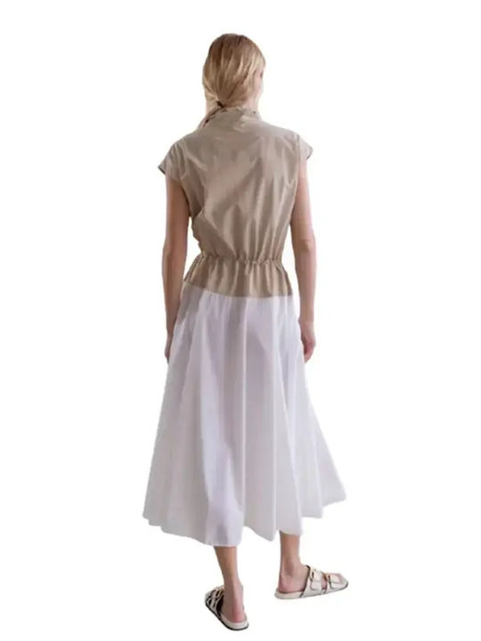 Summer Midi Dress Sand