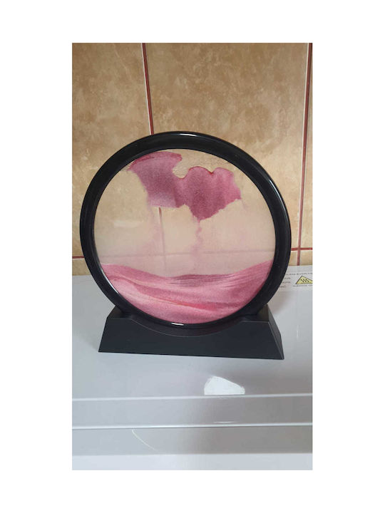 Home Office Hourglass Decoration Arvada Minimaluxe Glass Sand 3d Pink Black