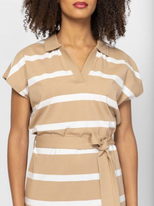 Midi Dress Beige