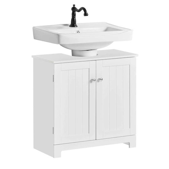SoBuy Πάγκος χωρίς Νιπτήρα Μ60xΒ30xΥ60cm Λευκός SoBuy Πάγκος χωρίς Νιπτήρα Μ60xΒ30xΥ60cm Λευκός