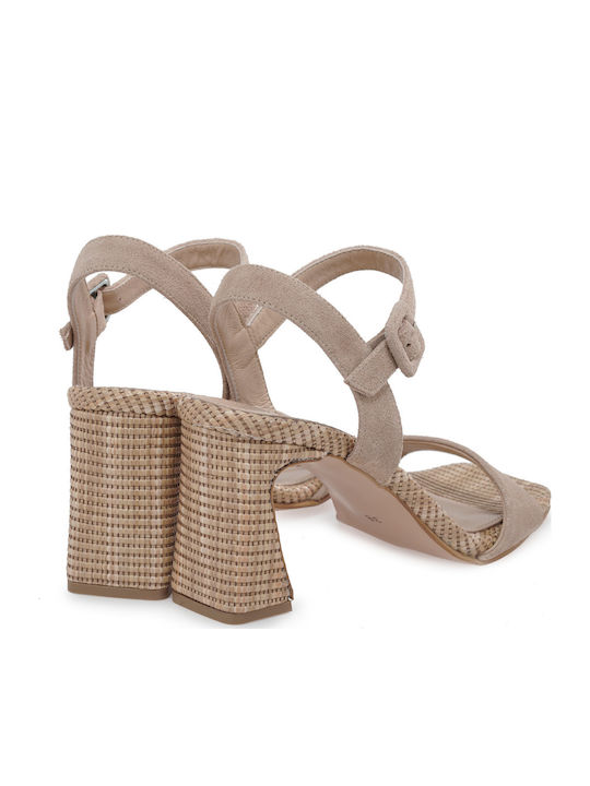 Suede Brown Sandals