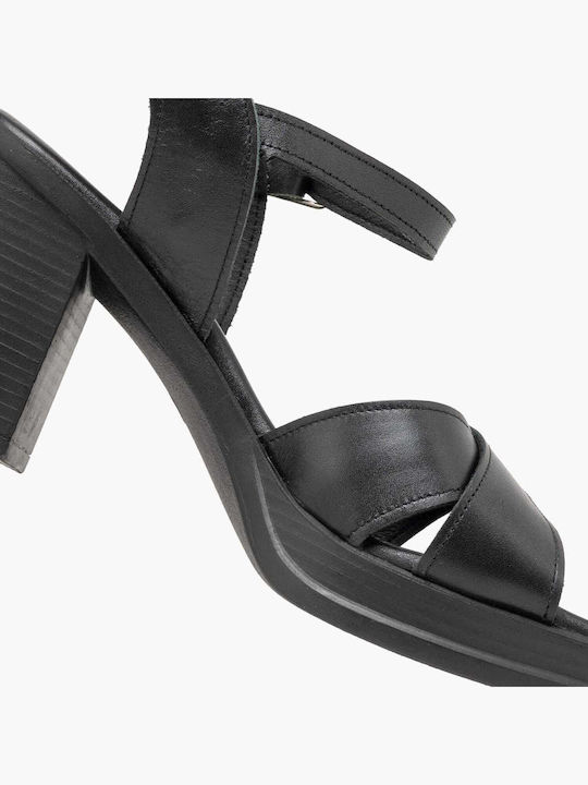 Sandale Elegante Damă Din Piele Negre