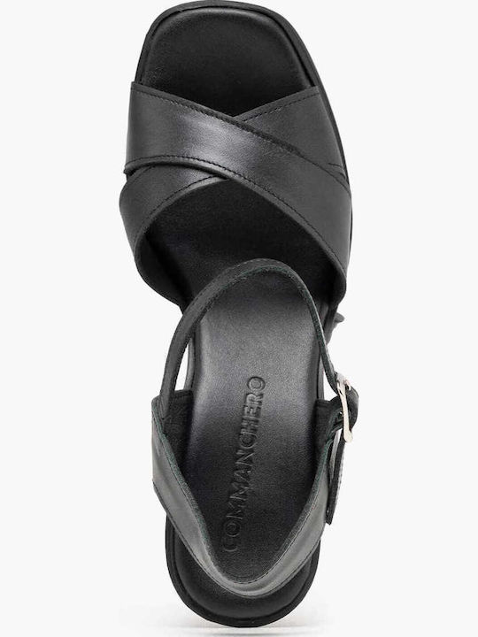 Sandale Elegante Damă Din Piele Negre