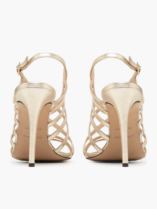Gold Sandals Pinelopi