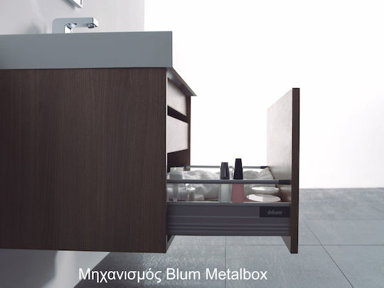 FT21.060.003PBR Πάγκος με Νιπτήρα Γυαλιστερή Λάκα Μ60xΒ48xΥ14.5cm Λευκός