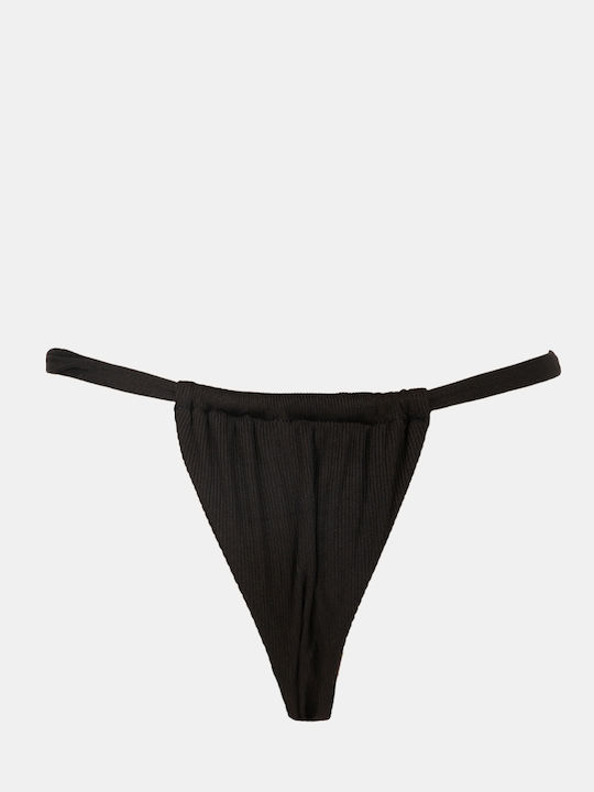 Bikini Set Triangle Knot Black Size M Black