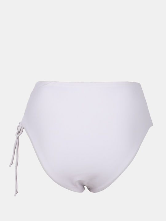 Bikini Set Strapless High Waist White Size L White