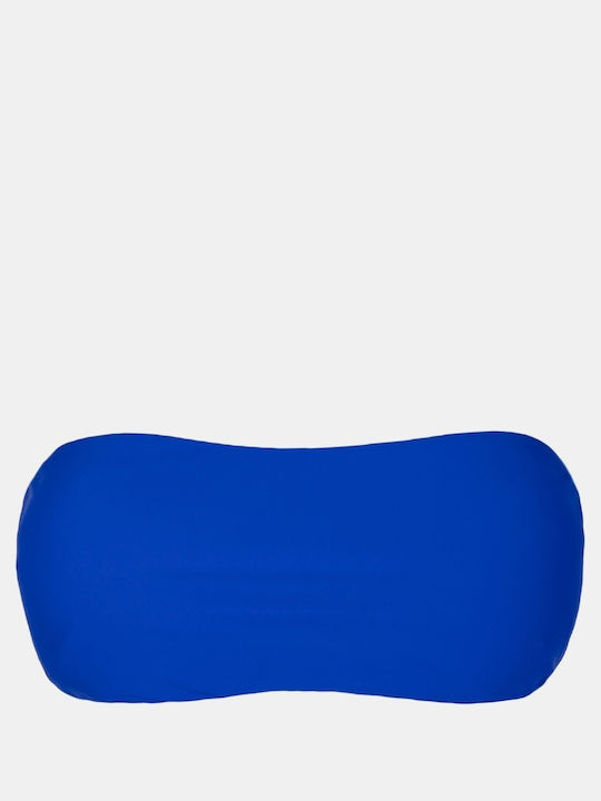 Set Bikini Strapless Hohe Taille Blau Größe S Blau