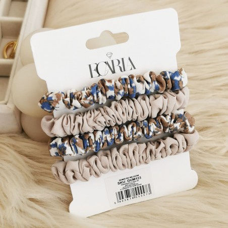 Ecarla Set 4 Elastice Terry Pentru Păr Pe Carton Gum123