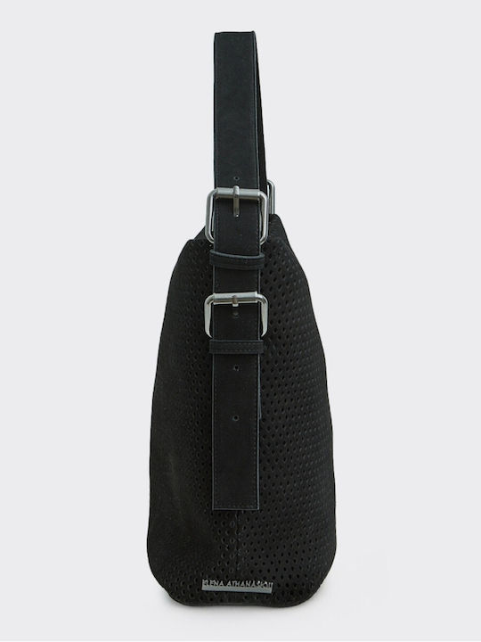 Leather Women's Shoulder Bag Black