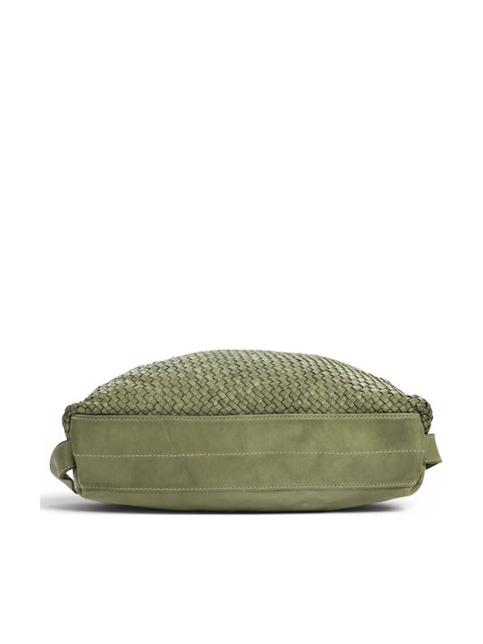 Women's Leather Shoulder Bag Olive