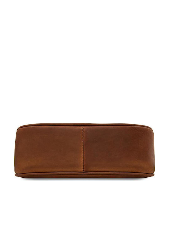 Leather Women's Shoulder Bag Brown