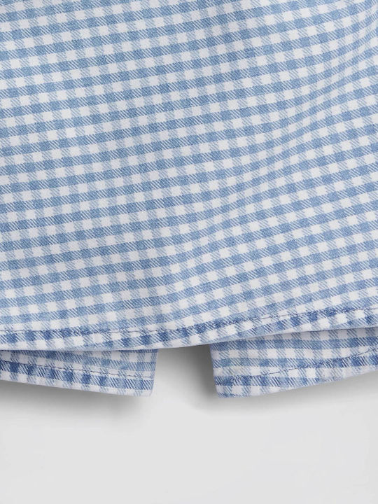 Kids Denim Shorts/Bermuda Indigo Gingham