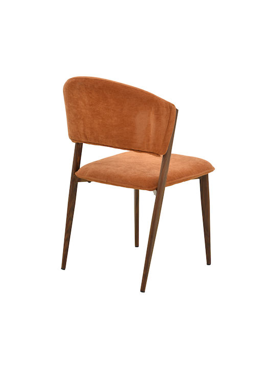 Dolez Dining Room Metal Chair Terracotta 49x58.5x82cm