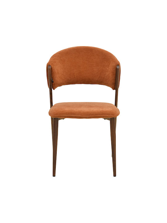 Dolez Dining Room Metal Chair Terracotta 49x58.5x82cm