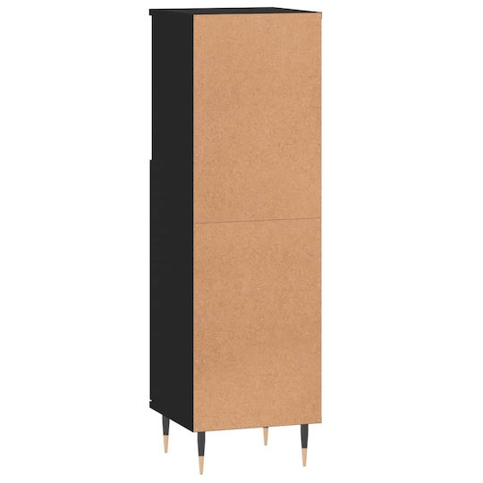 vidaXL Waschtisch ohne Waschbecken L30xB30xH100cm Schwarz