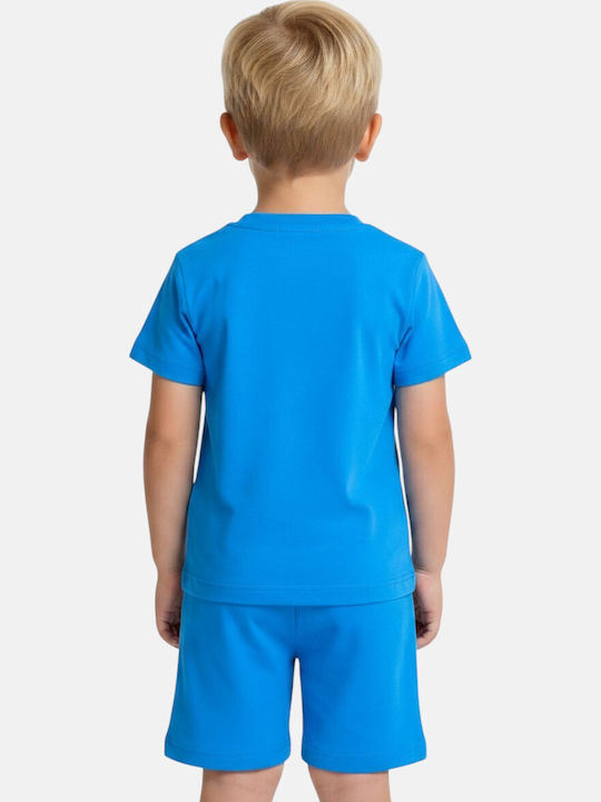 Kids Set with Shorts Summer 2 Pieces Light Blue Sonic