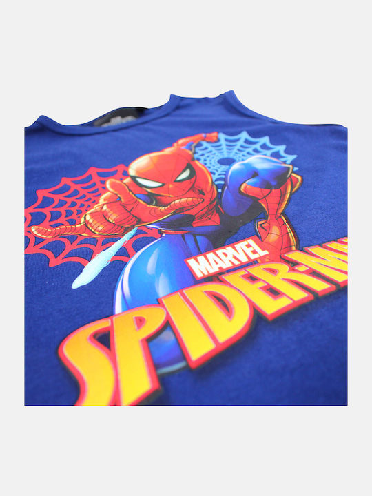 Детски Комплект със Шорти Летен 2 Части Син Spiderman
