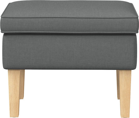 Stoff Fußhocker Dunkelgrau 55x35x41cm
