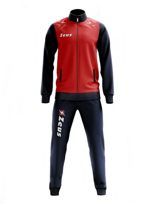 Tuta Easy Set Trening Albastru Marin/Roșu