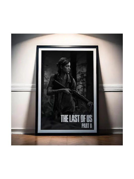 Gaming Poster Last Us Part Ii Ellie Gm2340 40cm X 50cm Κορνίζα Φυσικό Ξύλου Μπεζ