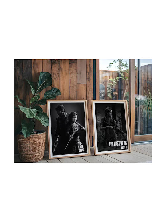 Gaming Poster Last Us Part Ii Ellie Gm2340 40cm X 50cm Κορνίζα Φυσικό Ξύλου Μπεζ