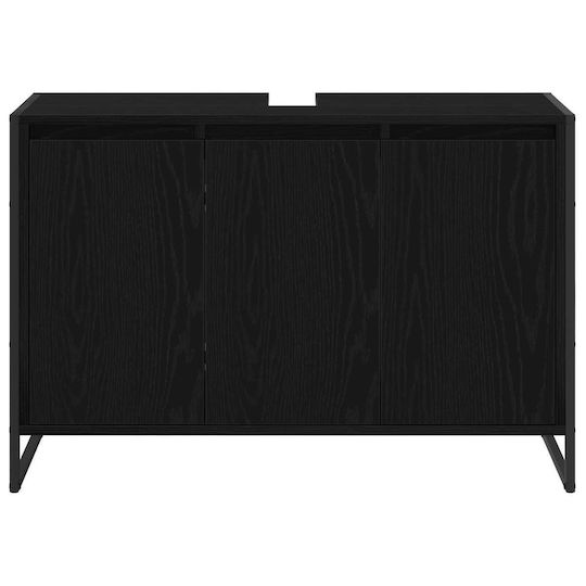 vidaXL Countertop without Sink L90xW30xH60cm Black Beech