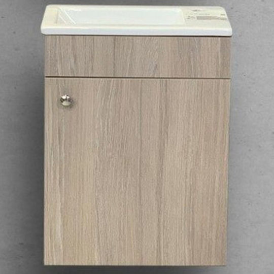 Martin Πάγκος χωρίς Νιπτήρα Μ45xΒ25xΥ60cm Καφέ