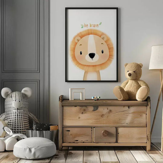 Kids Framed Lion 40x50cm