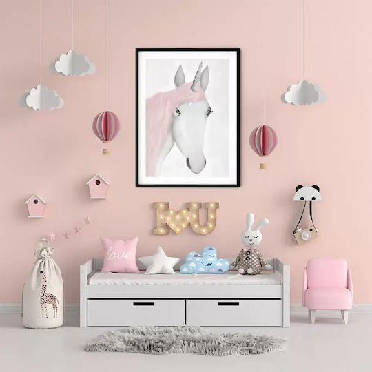 Παιδικό Κάδρο Unicorn 40x50εκ.