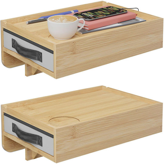 Bedside Tables Made of Multicolour Bamboo 2 Pieces 26.5x26.5x37cm