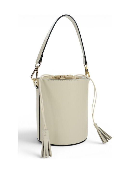 Fabric Women's Drawstring Bag Beige