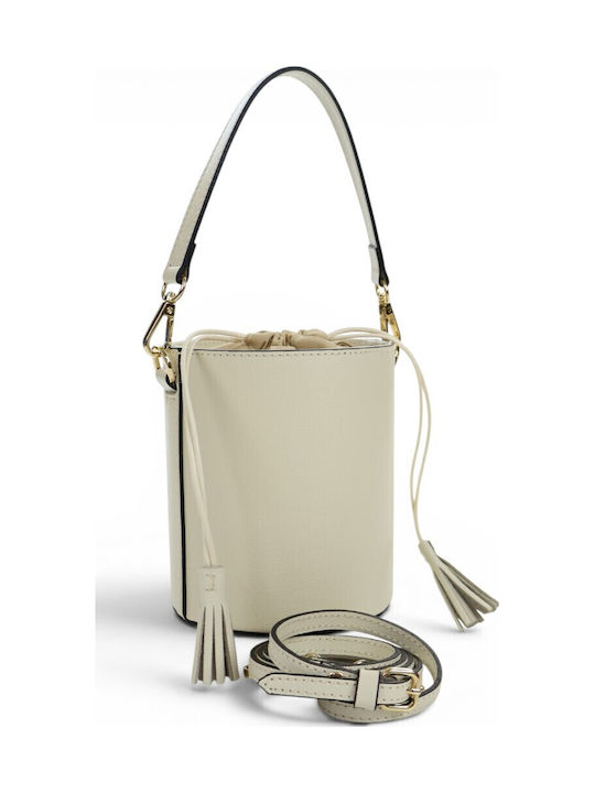 Fabric Women's Drawstring Bag Beige