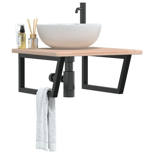 vidaXL Countertop without Sink L60xW60xH2.5cm Oak
