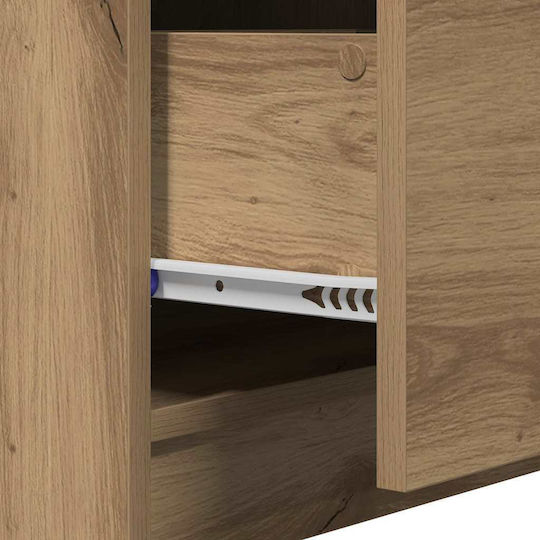 vidaXL Blat cu Lavoar L40xW37xH59cm Walnut
