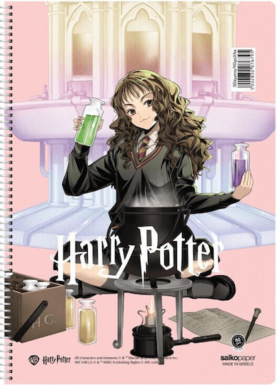 Harry Potter Spirale Schulheft Geregelt A4 90 Papiereinlagen 3 Schulfachhefte