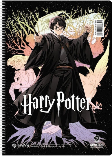 Harry Potter Spirale Schulheft Geregelt A4 90 Papiereinlagen 3 Schulfachhefte