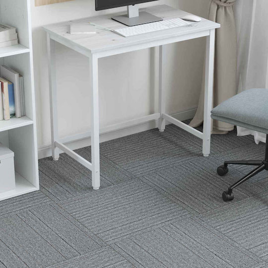 vidaXL Set Plastic Floor with 20 Tiles L50xW50cm Gray