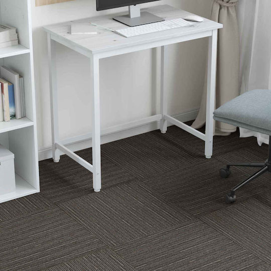 vidaXL Set Plastic Floor with 4 Tiles L50xW50cm Brown