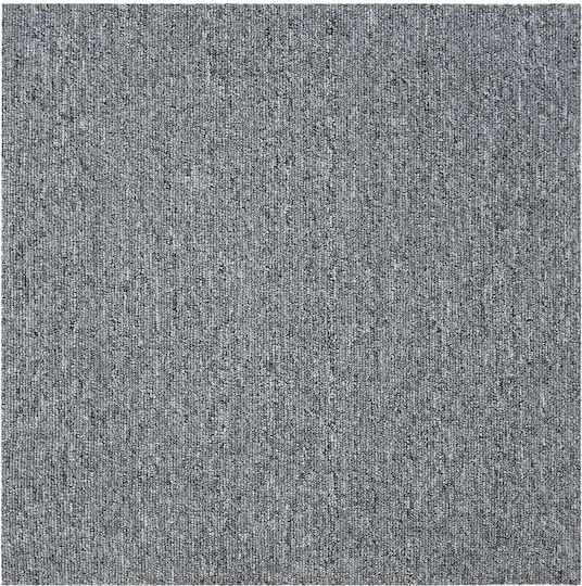vidaXL Set Plastic Floor with 4 Tiles L50xW50cm Gray