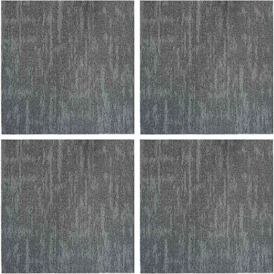 vidaXL Set Plastikböden mit 4 Fliesen M50xP50cm Grau