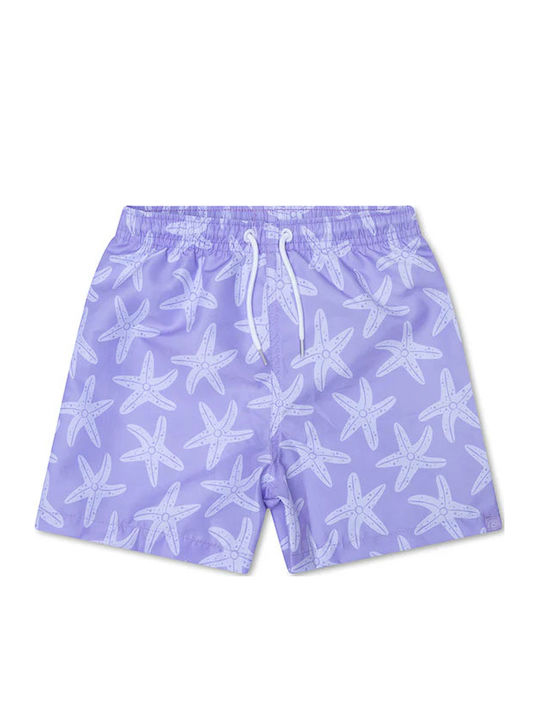 Swim Essentials Παιδικό Μαγιό Μπλούζα Lila Sea Stars