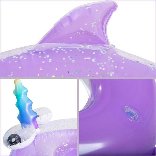Jilong Kids' Swim Ring with Diameter 89cm for 9 Years Old Purple