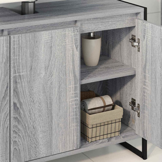 vidaXL Waschtisch ohne Waschbecken L90xB30xH60cm Sonoma