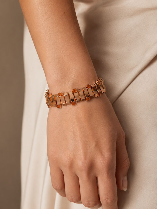 Morellato Women's Bracelet made of Steel Gold Plated with Zircon