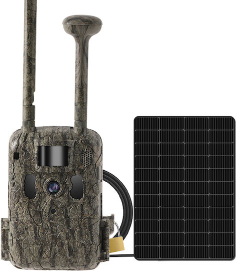 Wild Path T6 4g Camera for Hunters Beekeepers Farmers Sim Gps Solar Panel 1080p 24000mah Ip66