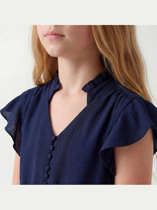 Mädchenkleid Dunkelblau