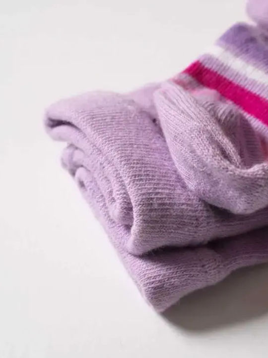 On Line Kids Tights Striped Purple