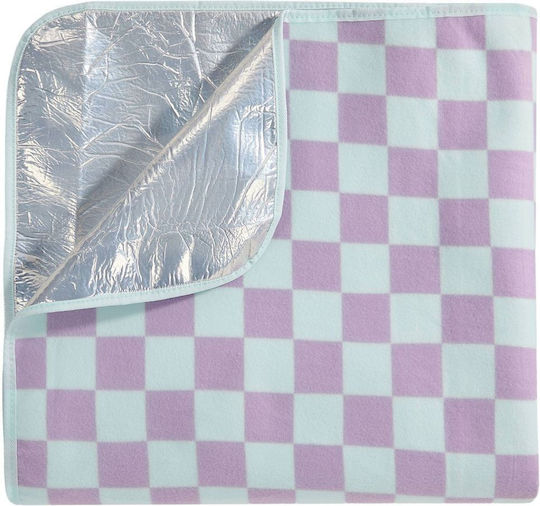 Get Together Κουβέρτα Πικνίκ 'checkers' Μέντα Μέντα Πολυεστέρας Μήκος 200cm X Πλάτος 200cm X Ύψος 0,5cm