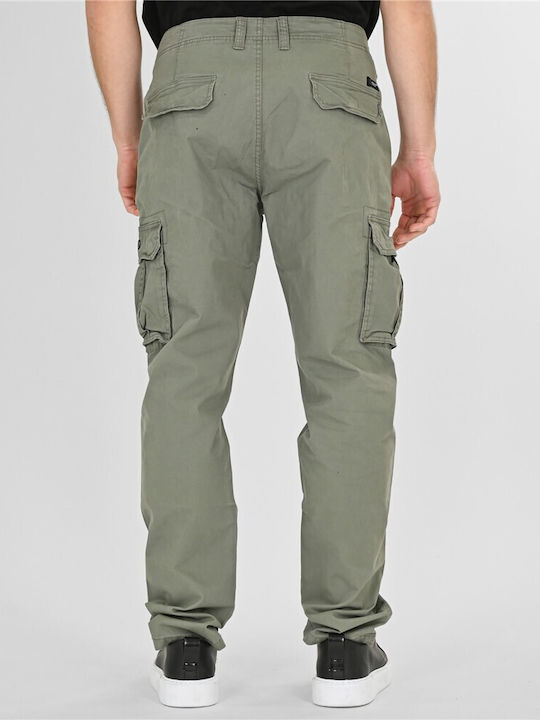 Pantaloni Bărbați Cargo Relaxed Fit Kaki